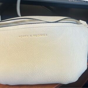 Poppy & Peonies White Textured Crossbody Bag